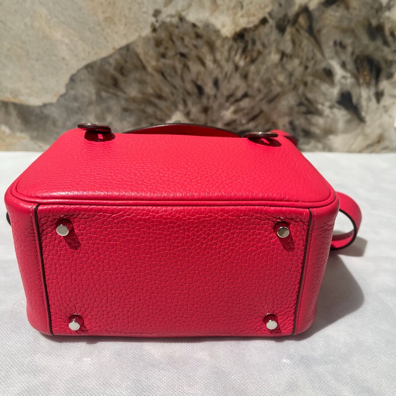 Hermes玫瑰粉TC Mini Lindy-4