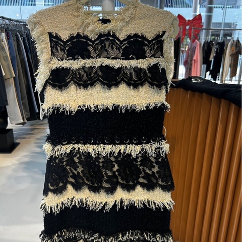 Lanvin 浪凡 全新正品 連衣裙 全蕾絲 孤品絕版 38碼,簡直像一件藝術品
