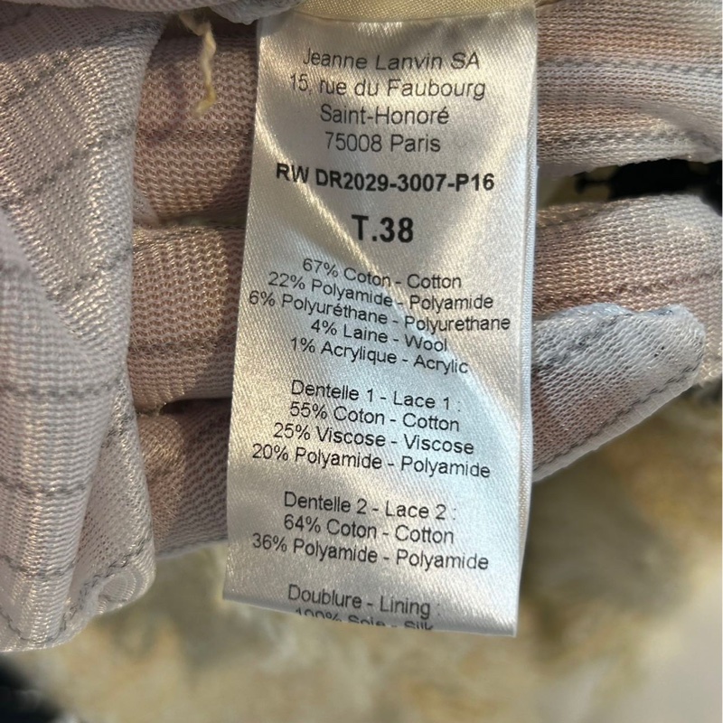 Lanvin 浪凡 全新正品 連衣裙 全蕾絲 孤品絕版 38碼,簡直像一件藝術品-3