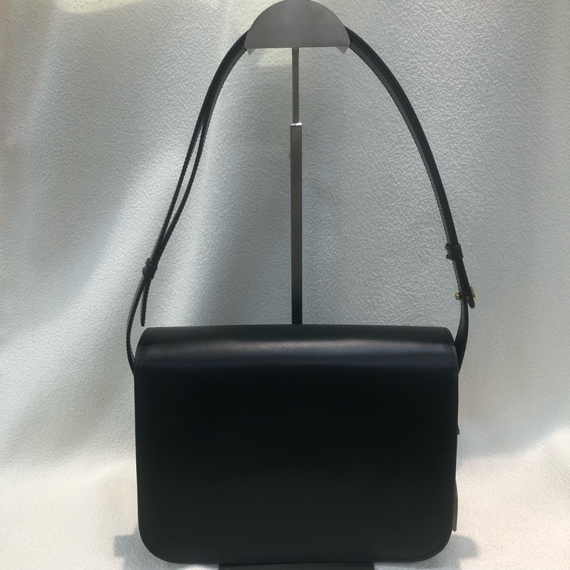 CELINE 深咖啡色 Vintage 單肩包XB565-1