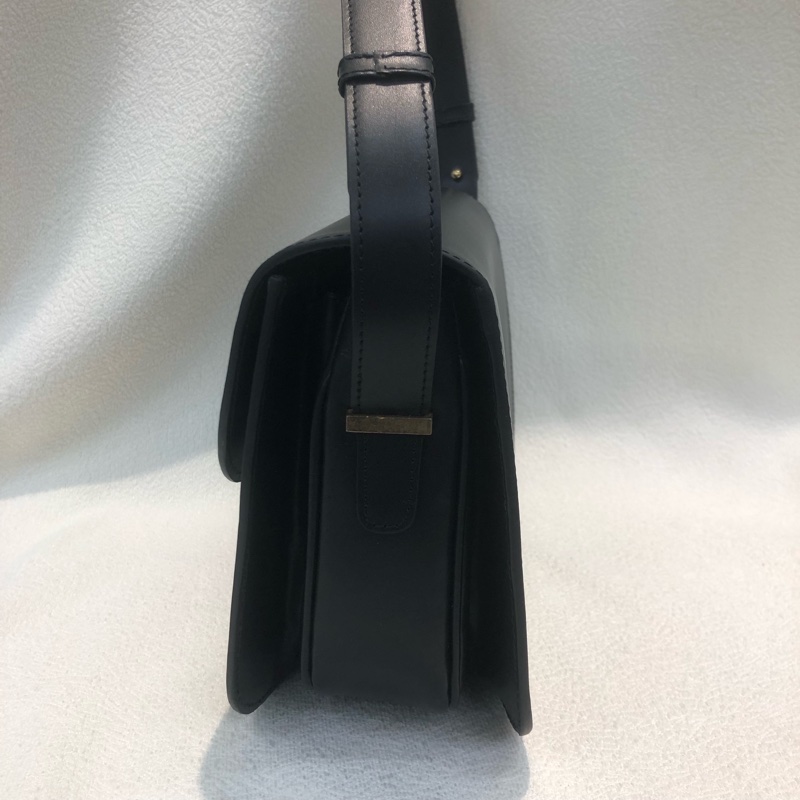 CELINE 深咖啡色 Vintage 單肩包XB565-10