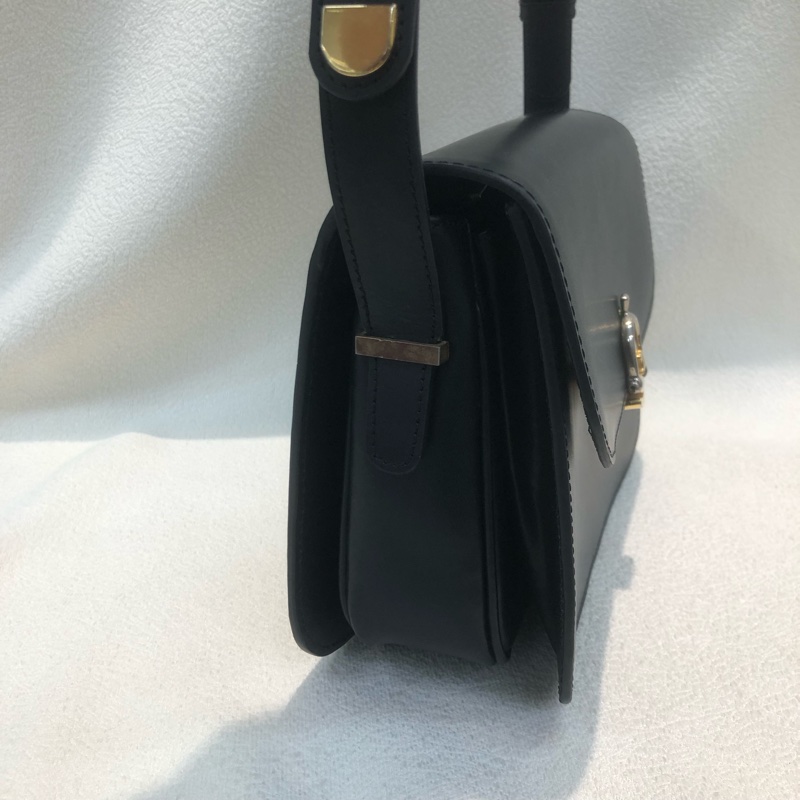 CELINE 深咖啡色 Vintage 單肩包XB565-11