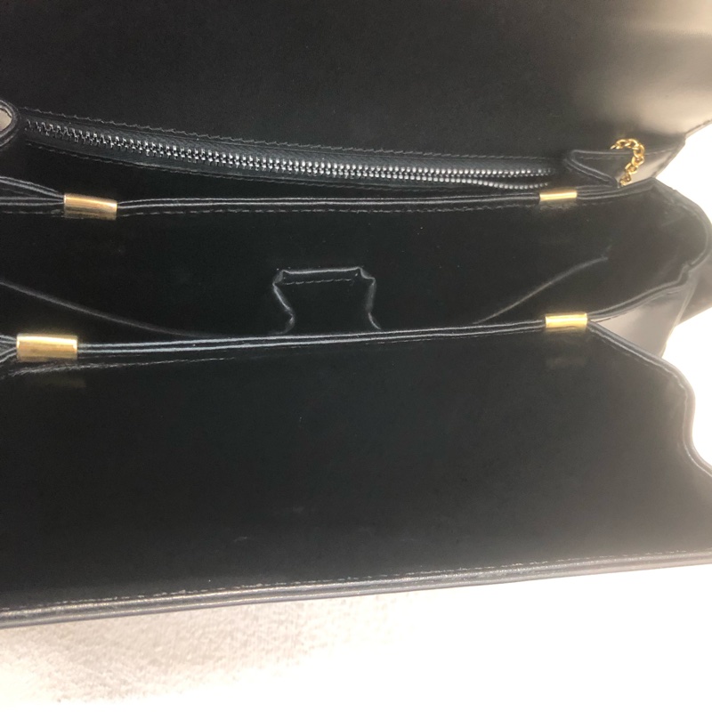 CELINE 深咖啡色 Vintage 單肩包XB565-15