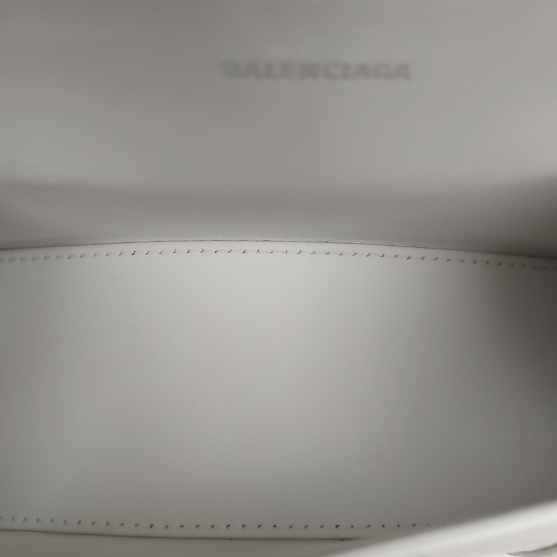 BALENCIAGA Hourglass沙漏XS碼白色牛皮肩背包-5