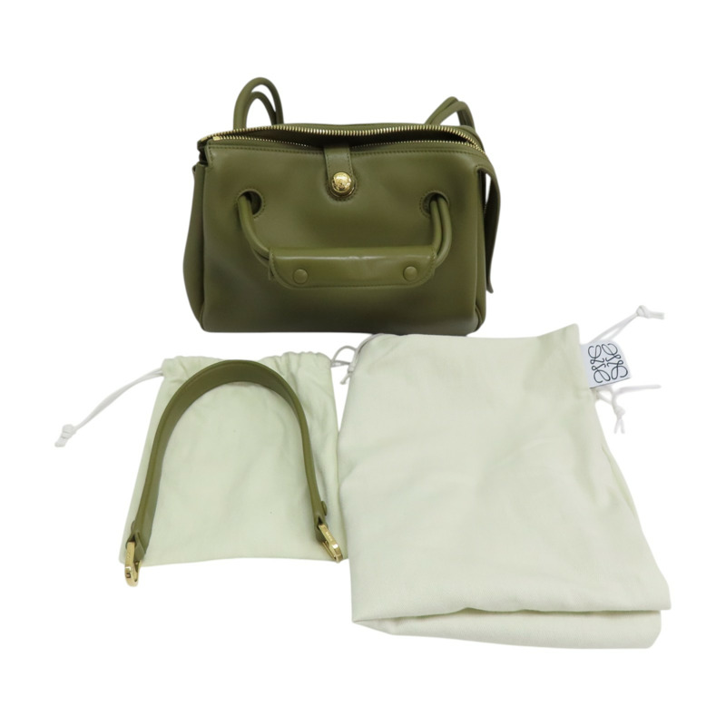 橄欖綠 牛皮 Small Madrid 兩用包【LOEWE 羅威】 CIL0011290889-14