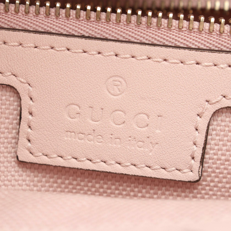 GUCCI GG 標誌 Guccissima 手提單肩包 847456 皮革 粉紅色 二手 女士-3