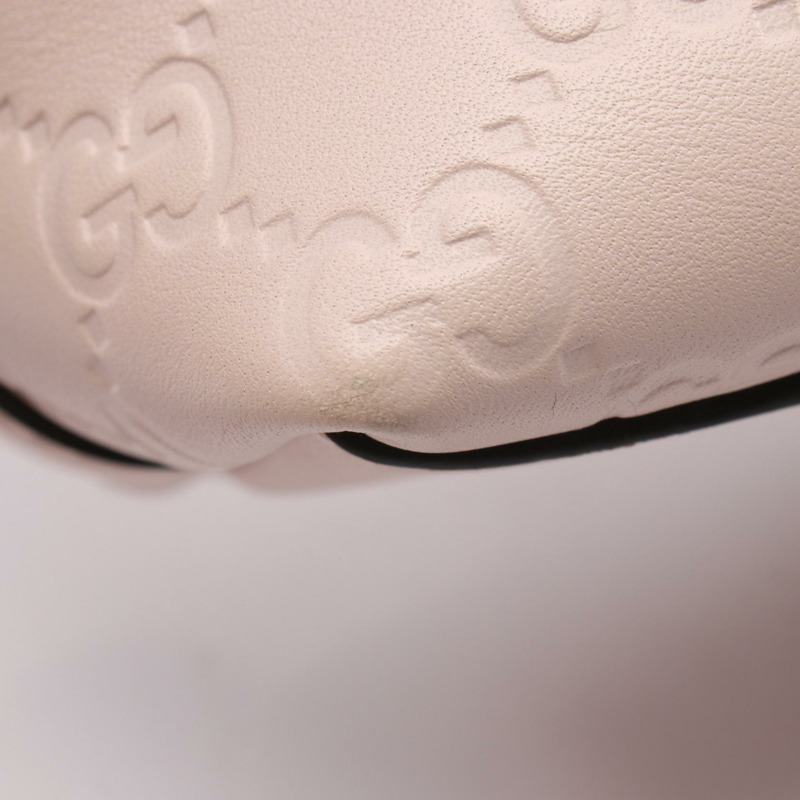 GUCCI GG 標誌 Guccissima 手提單肩包 847456 皮革 粉紅色 二手 女士-5