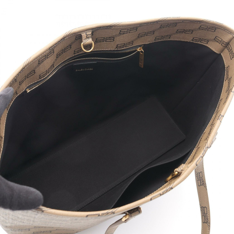 BALENCIAGA SIGNATURE SHOPPER M BB Monogram 帆布手提單肩包 702698 二手-2