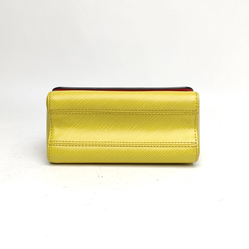 LOUIS VUITTON TWIST小號拼色水波紋牛皮銀扣肩背包2018-3