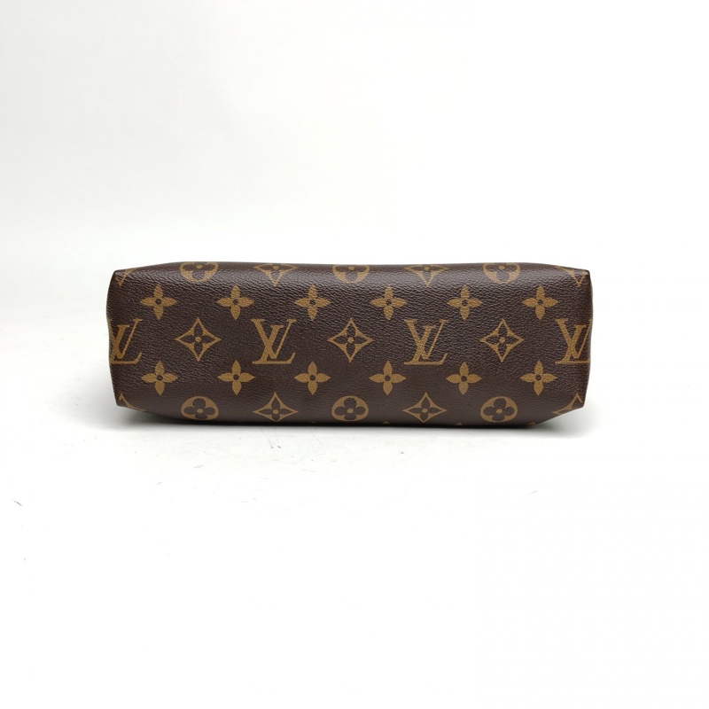 LOUIS VUITTON SAINTPLACIDE紅色牛皮金扣老花肩背包-3
