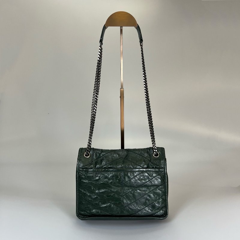 YSL 533037  深綠NIKI BABY單肩包-1