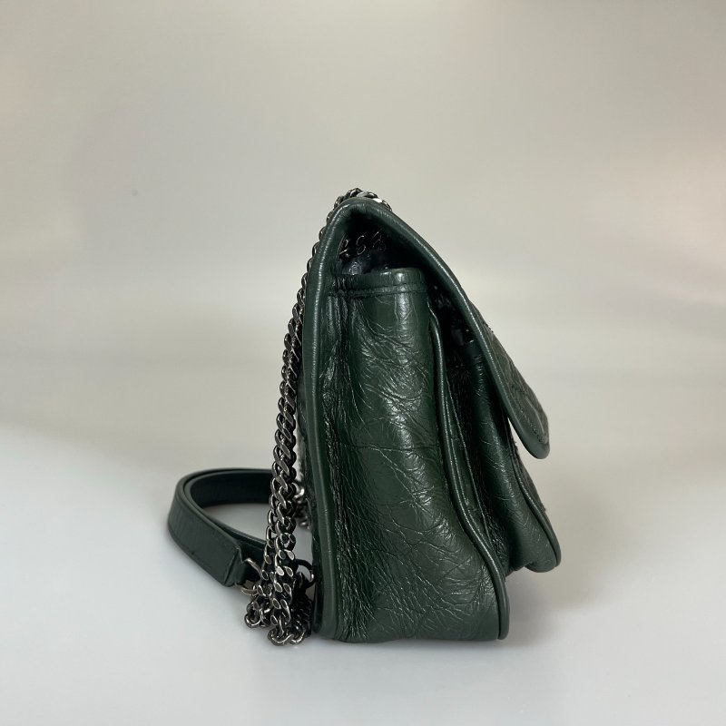 YSL 533037  深綠NIKI BABY單肩包-3