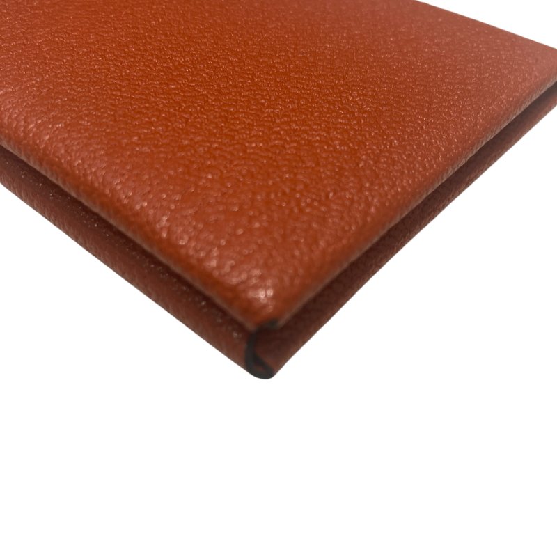 HERMES 愛馬仕 CALVI 古銅色 皮革 銀釦-7
