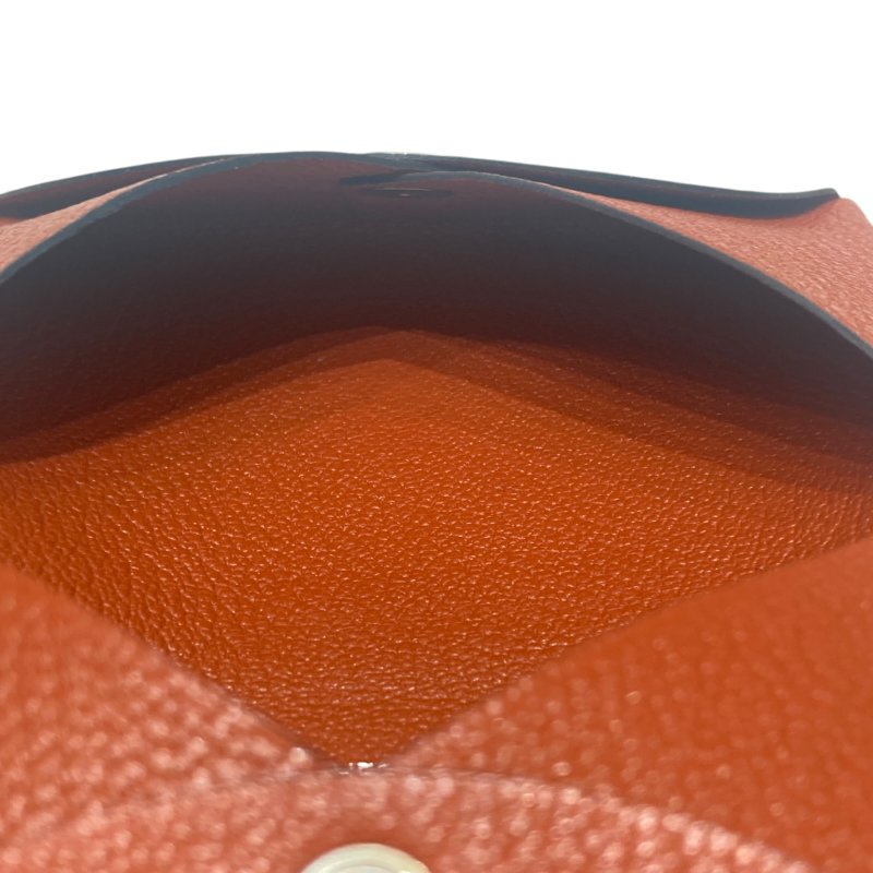 HERMES 愛馬仕 CALVI 古銅色 皮革 銀釦-10