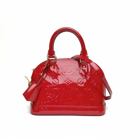 LOUIS VUITTON ALMA貝殼包BB紅色漆皮2013肩背包