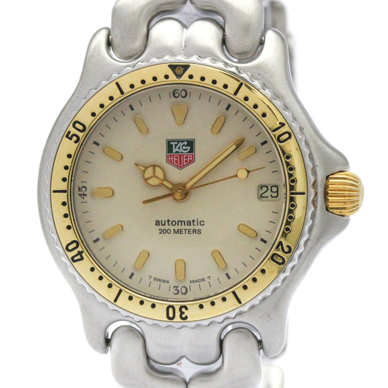 TAG HEUER SEL 200M 鍍金鋼自動腕錶 S87.013 拋光-0
