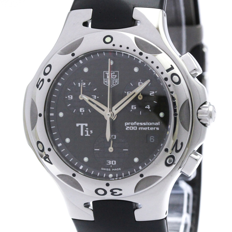 TAG HEUER Kirium Ti5 鈦金屬石英計時腕錶 CL1181 拋光-0