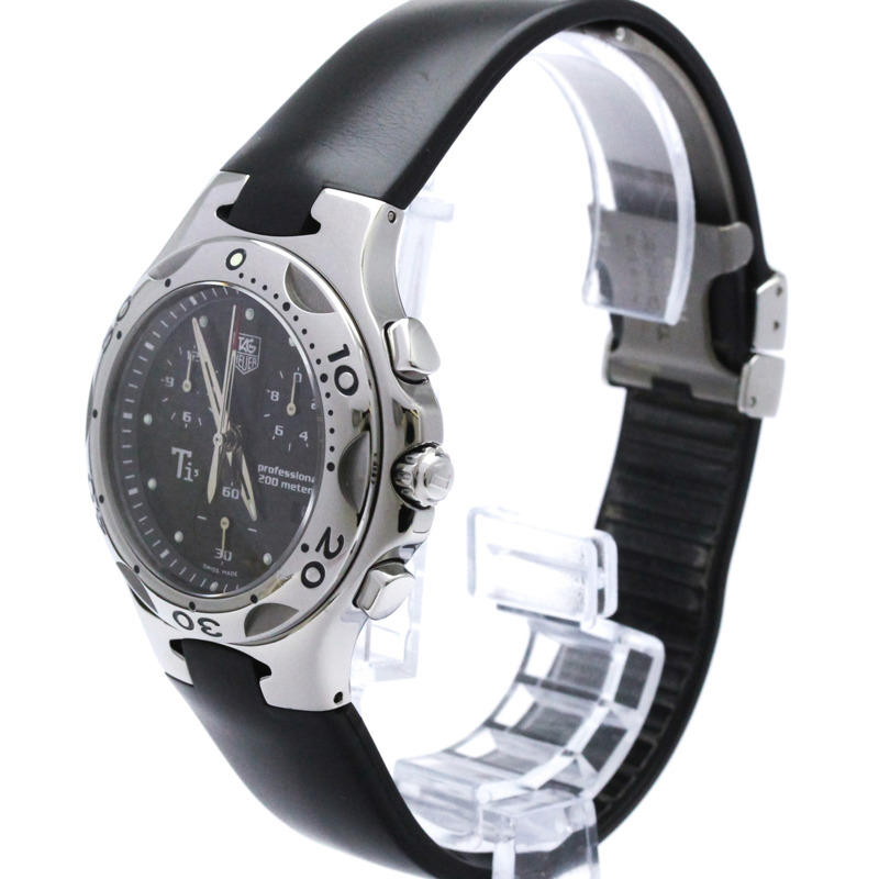 TAG HEUER Kirium Ti5 鈦金屬石英計時腕錶 CL1181 拋光-1