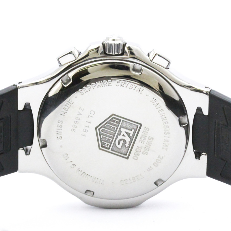 TAG HEUER Kirium Ti5 鈦金屬石英計時腕錶 CL1181 拋光-5