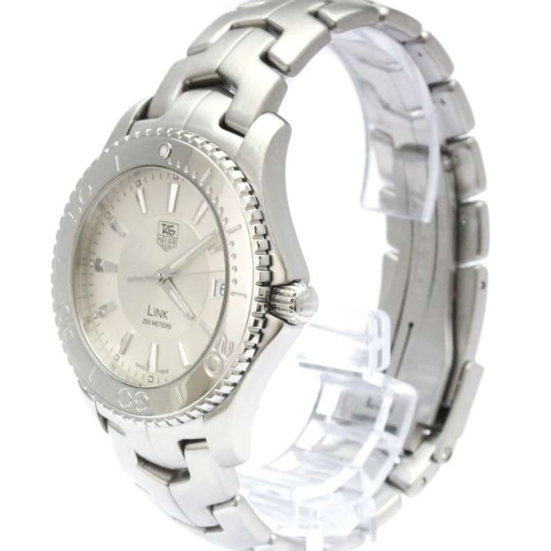 TAG HEUER 豪雅 Link 系列不鏽鋼石英男錶 WJ1111 拋光款-1