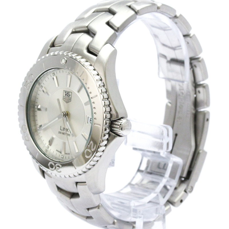 TAG HEUER 豪雅 Link 系列不鏽鋼石英男錶 WJ1111 拋光款-1