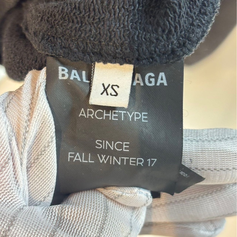 巴黎世家 Balenciaga 背後 Logo 衛衣 XS 保真 時尚 潮流-3