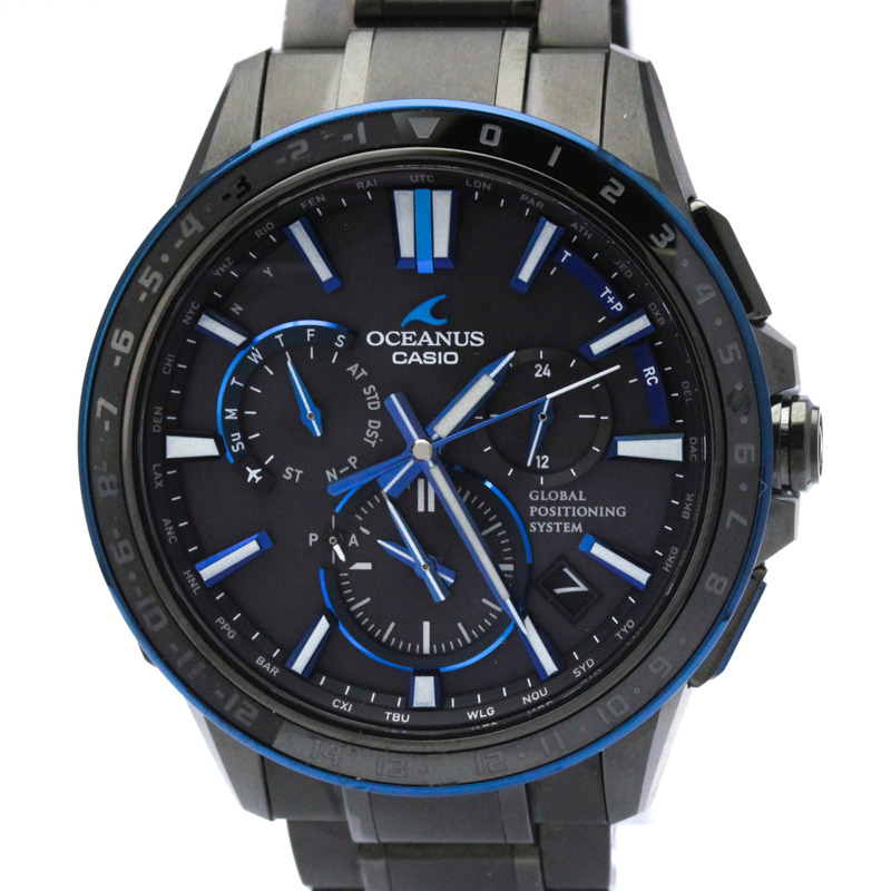 卡西歐 Oceanus GPS 電波控制太陽能鈦金屬手錶 OCW-G1200B-1AJF-0
