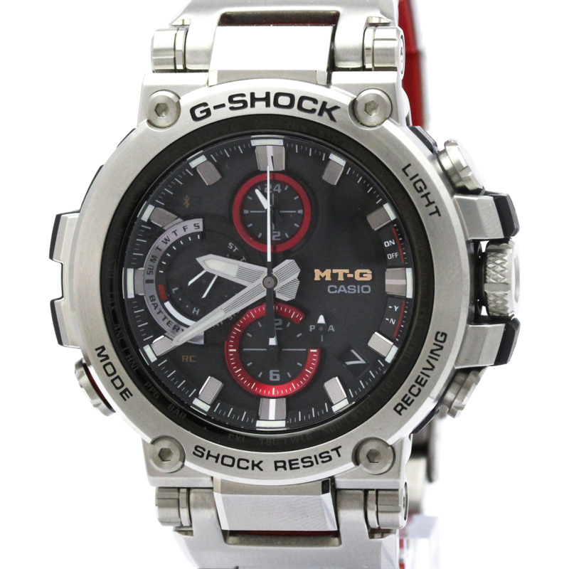 卡西歐 G-Shock MT-G 藍牙電波控制太陽能不鏽鋼男士手錶 MTG-B1000D-1AJF-0