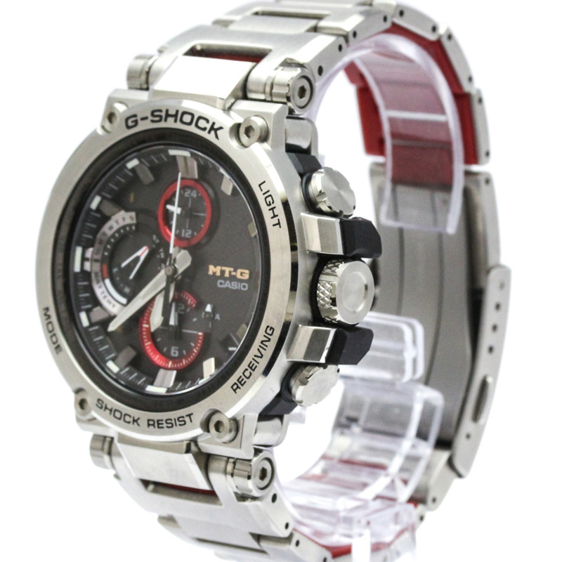 卡西歐 G-Shock MT-G 藍牙電波控制太陽能不鏽鋼男士手錶 MTG-B1000D-1AJF-1