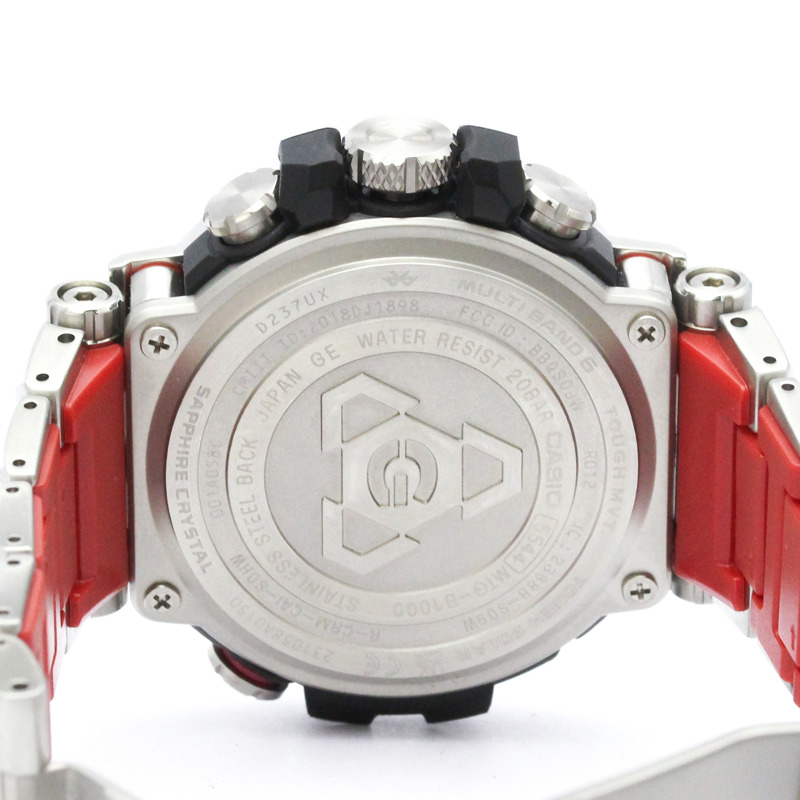 卡西歐 G-Shock MT-G 藍牙電波控制太陽能不鏽鋼男士手錶 MTG-B1000D-1AJF-5