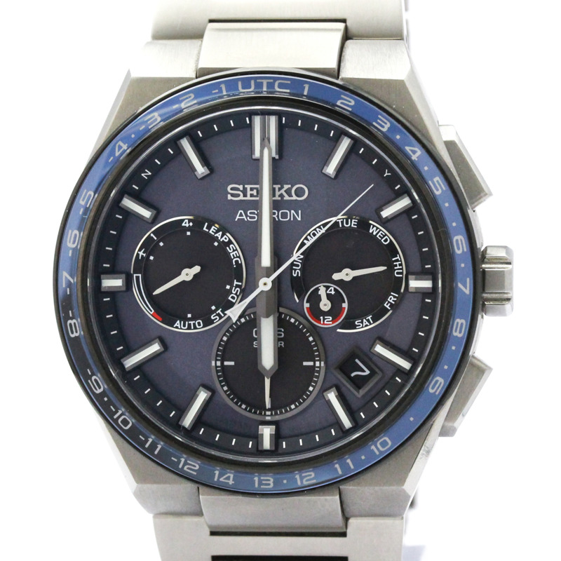精工 Astron 太陽能 GPS 無線電波鈦金屬男士手錶 SBXC109(5X53-0BR0)-0