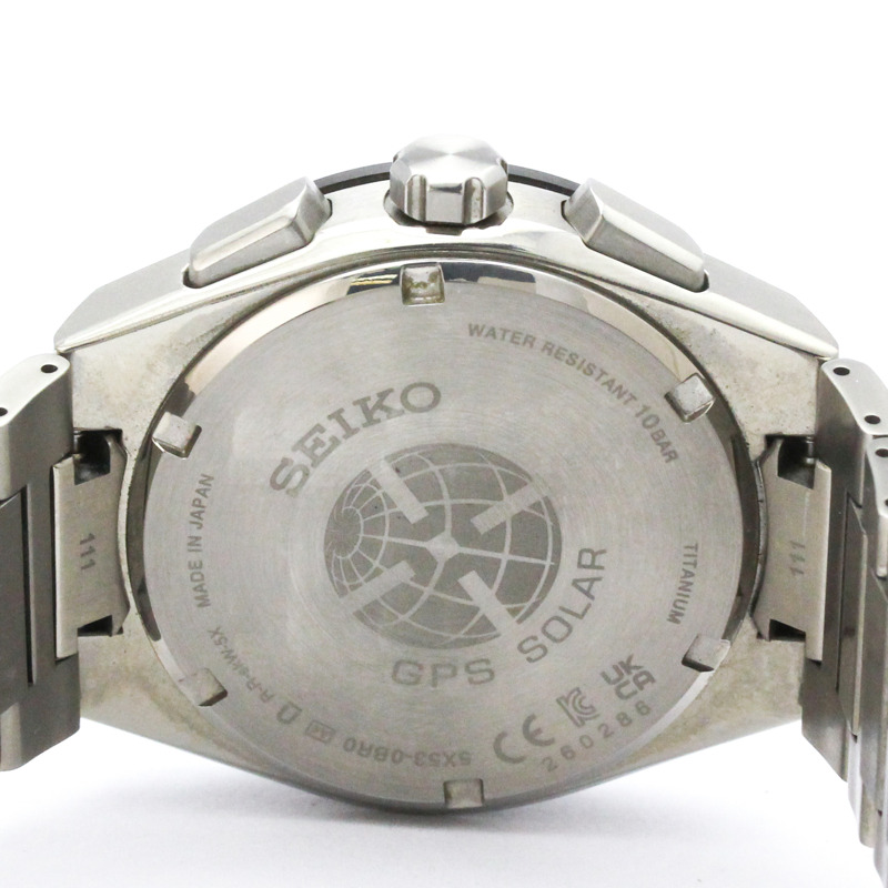 精工 Astron 太陽能 GPS 無線電波鈦金屬男士手錶 SBXC109(5X53-0BR0)-6