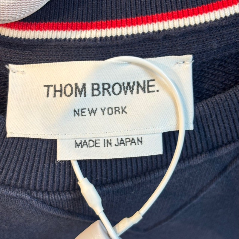 Thom Browne 藏青色假兩件衛衣 尺碼 42-2