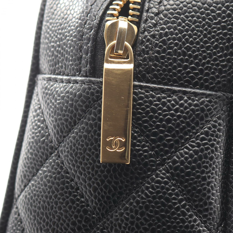 香奈兒 (CHANEL) Matelasse 手提包 A20996，黑色小牛皮，二手，女士，金色五金-8