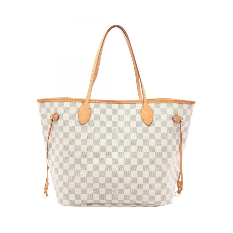 路易威登 Neverfull MM 手提單肩包 N51107 Damier Azur 帆布 二手 LV-0