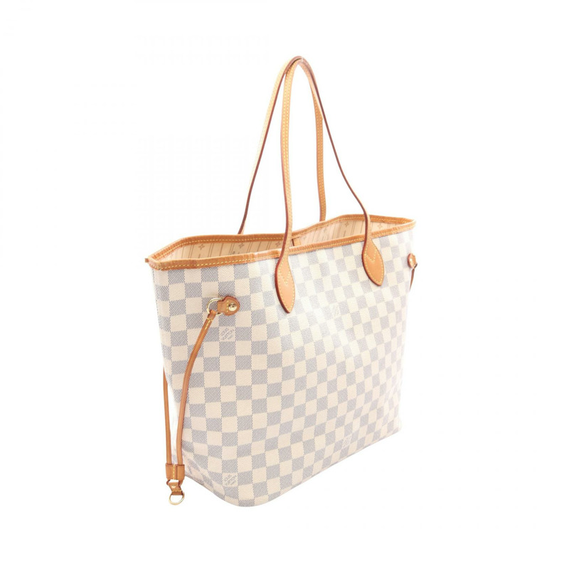 路易威登 Neverfull MM 手提單肩包 N51107 Damier Azur 帆布 二手 LV-1