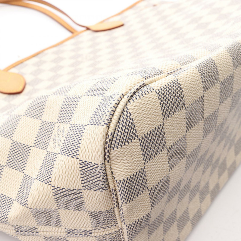 路易威登 Neverfull MM 手提單肩包 N51107 Damier Azur 帆布 二手 LV-14