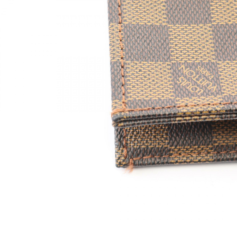 LOUIS VUITTON Sac Plat Tote 手提包 N51140 Damier Ebene 帆布皮革 二手 LV-6