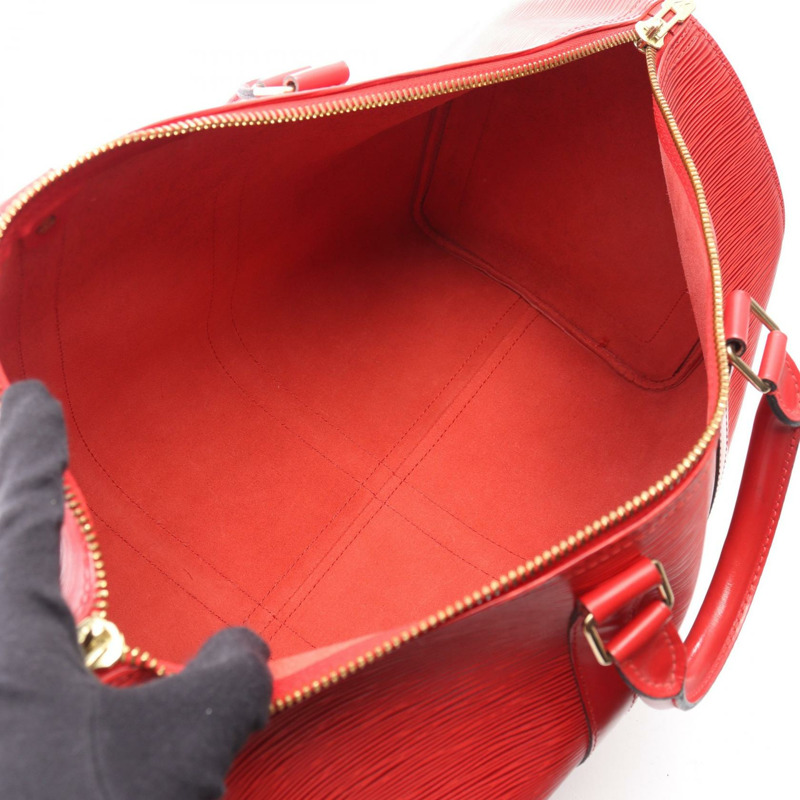 路易威登 Keepall 45 旅行手提包 M42967 Epi 皮革 卡斯蒂利亞紅 二手-2