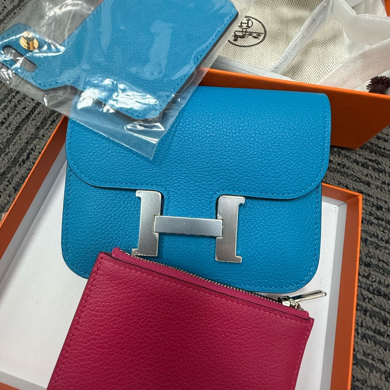 Hermes Constance slim 佛羅里達藍撞墨西哥粉 副廠背帶-2