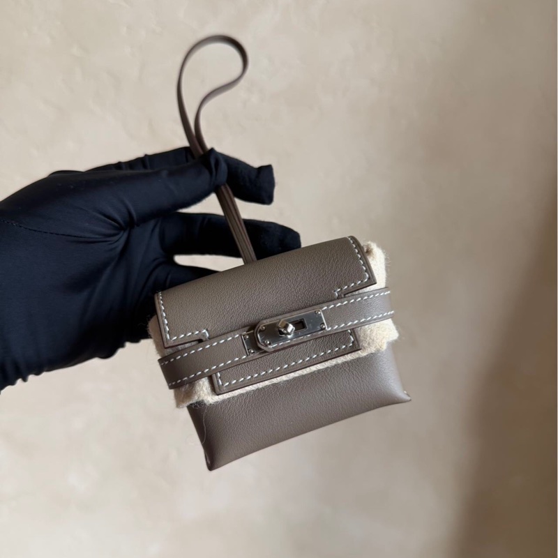 愛馬仕 Hermes Kelly festival 大象灰 包掛 耳機包 k刻-0