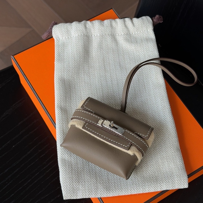 愛馬仕 Hermes Kelly festival 大象灰 包掛 耳機包 k刻-1