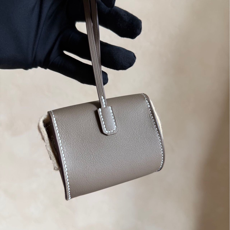 愛馬仕 Hermes Kelly festival 大象灰 包掛 耳機包 k刻-3