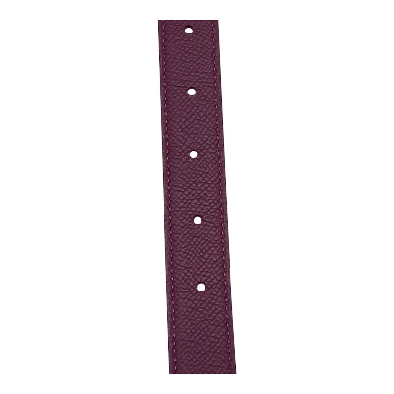 HERMES 愛馬仕 U刻印 H BELT 皮帶 80CM 紫×桃紅 雙色 金釦-5