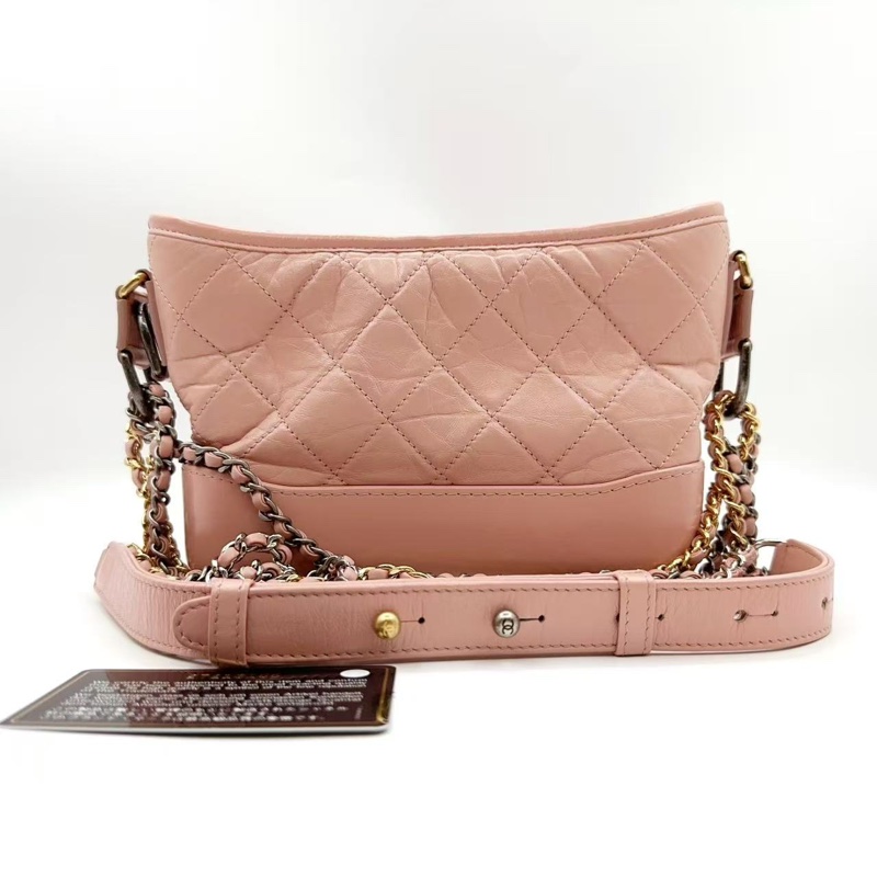 Chanel Pink Gabrielle Hobo Small Bag 粉色斜挎包-0