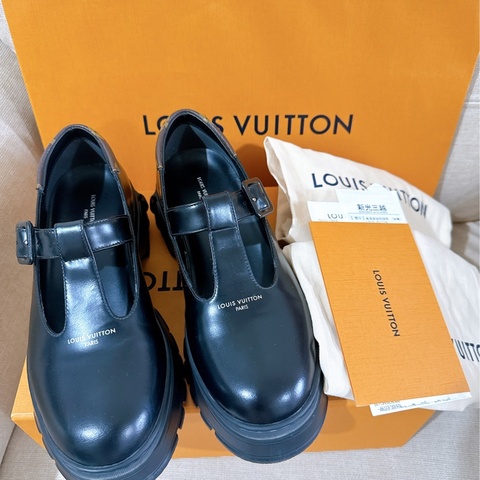 LV Squad Mary Jane 厚底樂福鞋