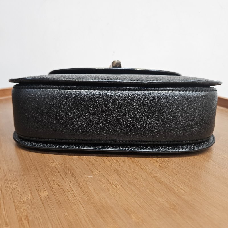 Gucci Vintage Bamboo bag 黑色竹節手挽肩背兩用袋-4