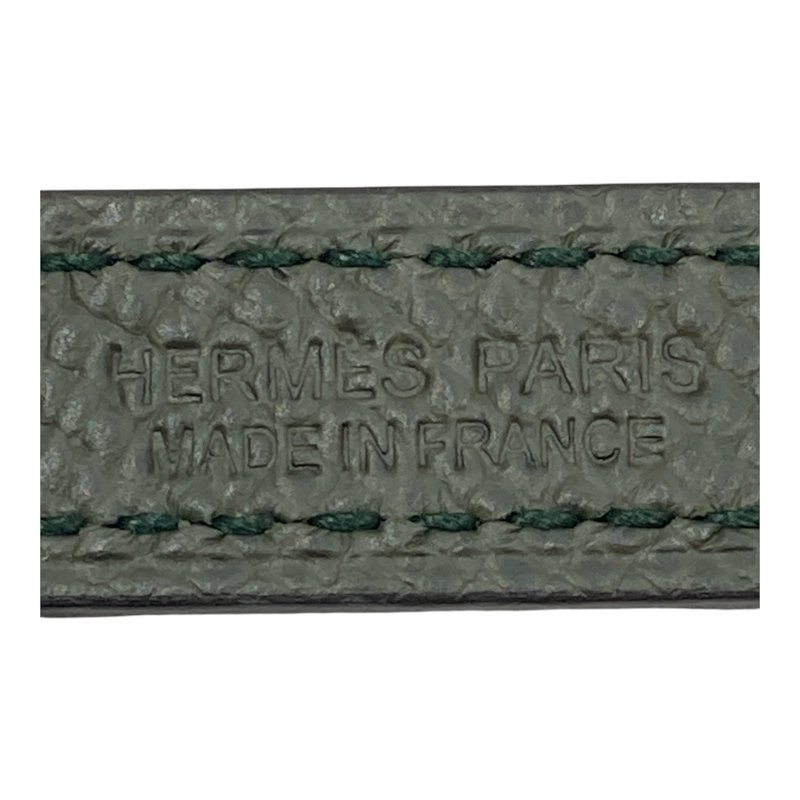 HERMES 愛馬仕 U刻 BELT 細皮帶 70CM 夢幻紫 銀釦-3
