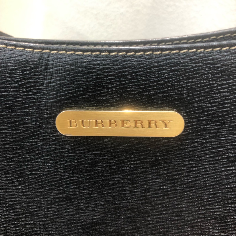 BURBERRY 金牌標誌黑色上肩包XB924-5