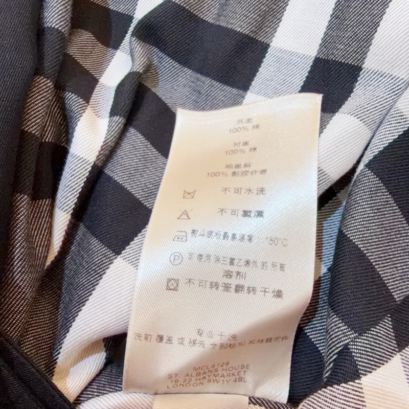閒置 BURBERRY 經典雙排扣長款風衣-3